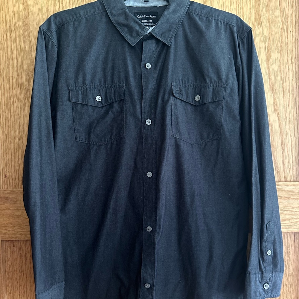 Calvin Klein Charcoal Long Sleeve Shirt